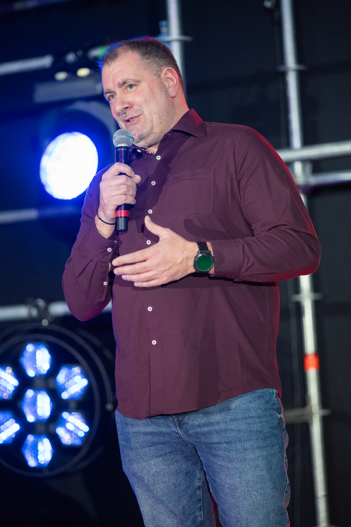 Sebastian Theiler auf der Bühne